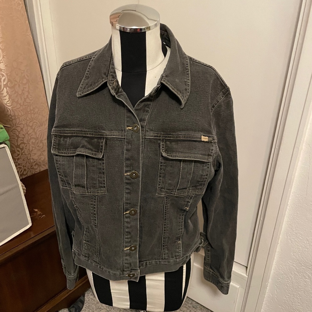 Black DenimJacket Liz Claiborne size large
